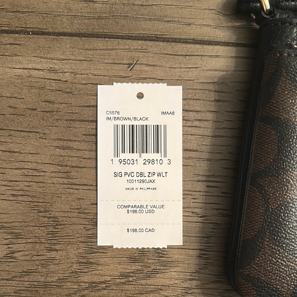 Coach Brown Wristlet - Picture 2 of 5